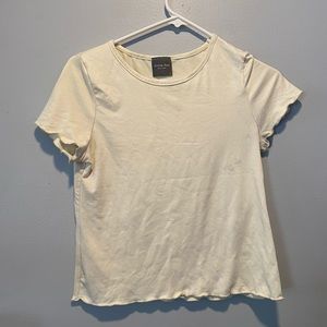 Light yellow simple top